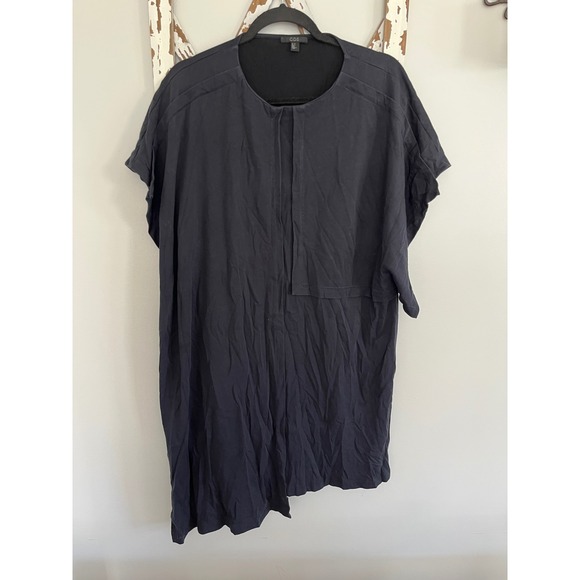 Cos Asymmetrical Panel Dress Faded Black‎ Size Medium - Picture 1 of 8